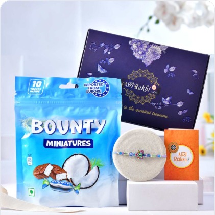 Royal Chocolate Rakhi Hamper — Designer & Single Rakhis